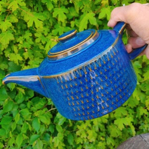 Soholm BLUE GRANIT - ティーポット - ミッドセンチュリーモダンデンマークストーンウェア - デザイン Maria Philippi - 1960 年代