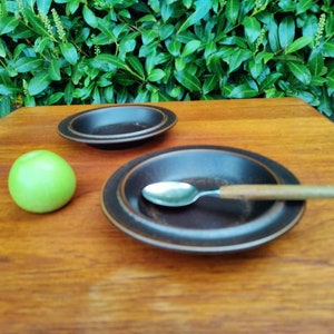 Arabia RUSKA Set of 2 deep plate ca 21 cm. Designed by Ulla Procopé  1960es - Made by Arabia, Finland