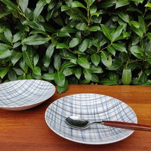 Rörstrand Twist Soup Plates (Set of 2) - Mid-Century Modern Swedish Design