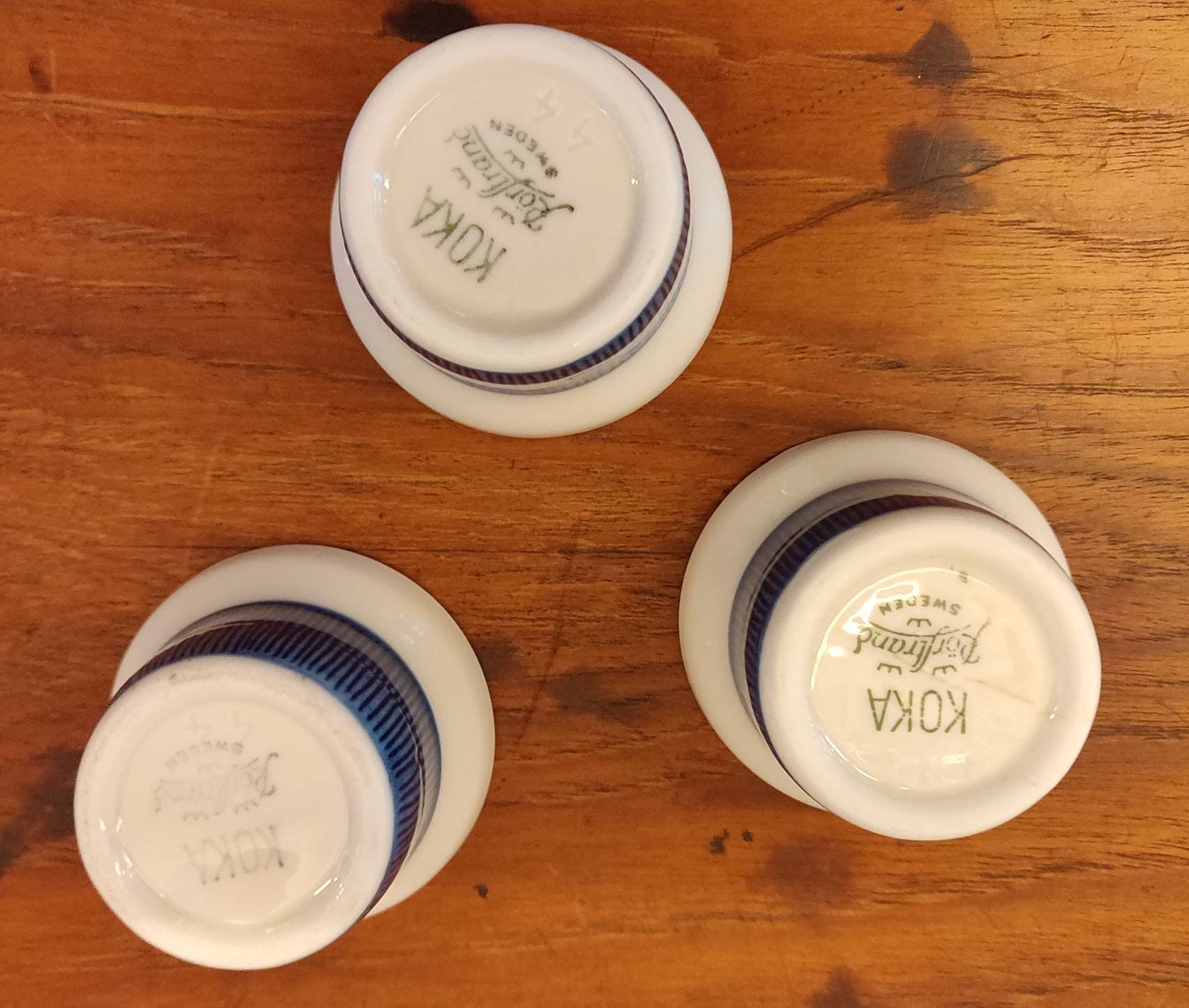 ロールストランド KOKA ブルー エッグカップ 3 個セット