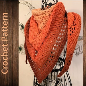 Crochet Pattern &quot;Cassandra&quot; Triangular Scarf