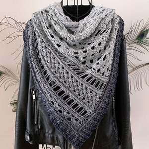 Crochet Pattern Triangular Scarf Endeis image 7