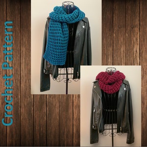 かぎ針編みスカーフ/ループ「Nephele」