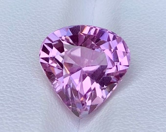 Natural Hot Pink Kunzite Spodumene Loose Gemstone Heart shape . Trillion Cut Kunzite Gemstone , Heart Shape Kunzite Ring 10.50 Carats