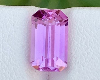 Natural Kunzite lilac / Pink Colour Loose Gemstone , Emerald  Shape Kunzite , Kunzite  Jewelry , Kunzite Ring October Birthstone 3.30 Carats