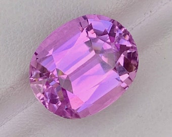 Hot Pink  Natural Kunzite Loose Gemstone , Cushion Cut Shape Kunzite , Fine Cut For Jewelry , Kunzite October Birthstone 13.50 Carats