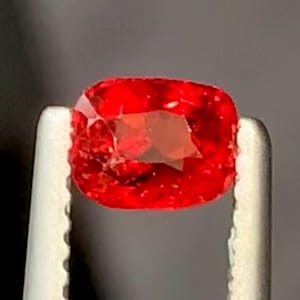 Mahenge Natural Vivid Red Spinel loose Gemstone, Perfect Cushion Shape Fine Cut Red Spinel For Jewellery making 0.70 Cent