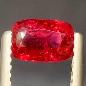Certified Mahenge Red Spinel loose Gemstone, Perfect Cushion Shape Fine Cut Red Spinel For Jewellery making 1.10 Carats