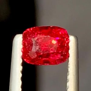 Mahenge Natural Red Spinel loose Gemstone, Perfect Cushion Shape Fine Cut Red Spinel For Jewellery making 1.00 carat