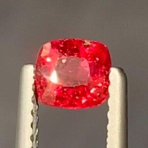 Mahenge Red Spinel loose Gemstone, Perfect Square Cushion Shape Fine Cut Red Spinel For Jewellery making 0.80 Cent