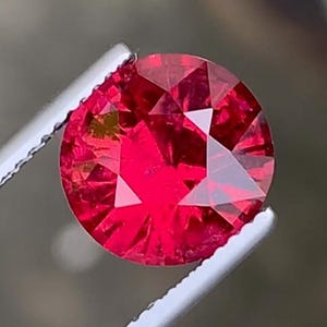 Mahenge Round Red Natural Spinel loose Gemstone, Perfect Round Shape Fine Cut Red Spinel For Jewellery making 4.10 Carats