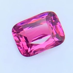 Certified Vivid Pink Natural Spinel loose Gemstone, Perfect Cushion Shape Fine Cut Pink Spinel For Jewellery making 3.05 Carats