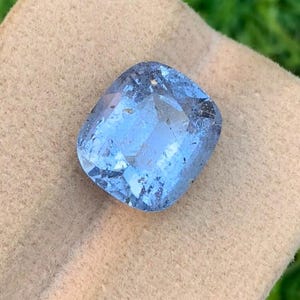 Natural Aquamarine loose gemstone, Cushion Find Cut Aquamarine For Jewellery 6.30 Crt