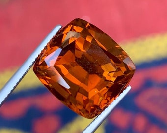 Citrine Naturelle Du Brésil - 26,55 Carats Taille Ovale - Pierre Transparente Jaune Sans Inclusion