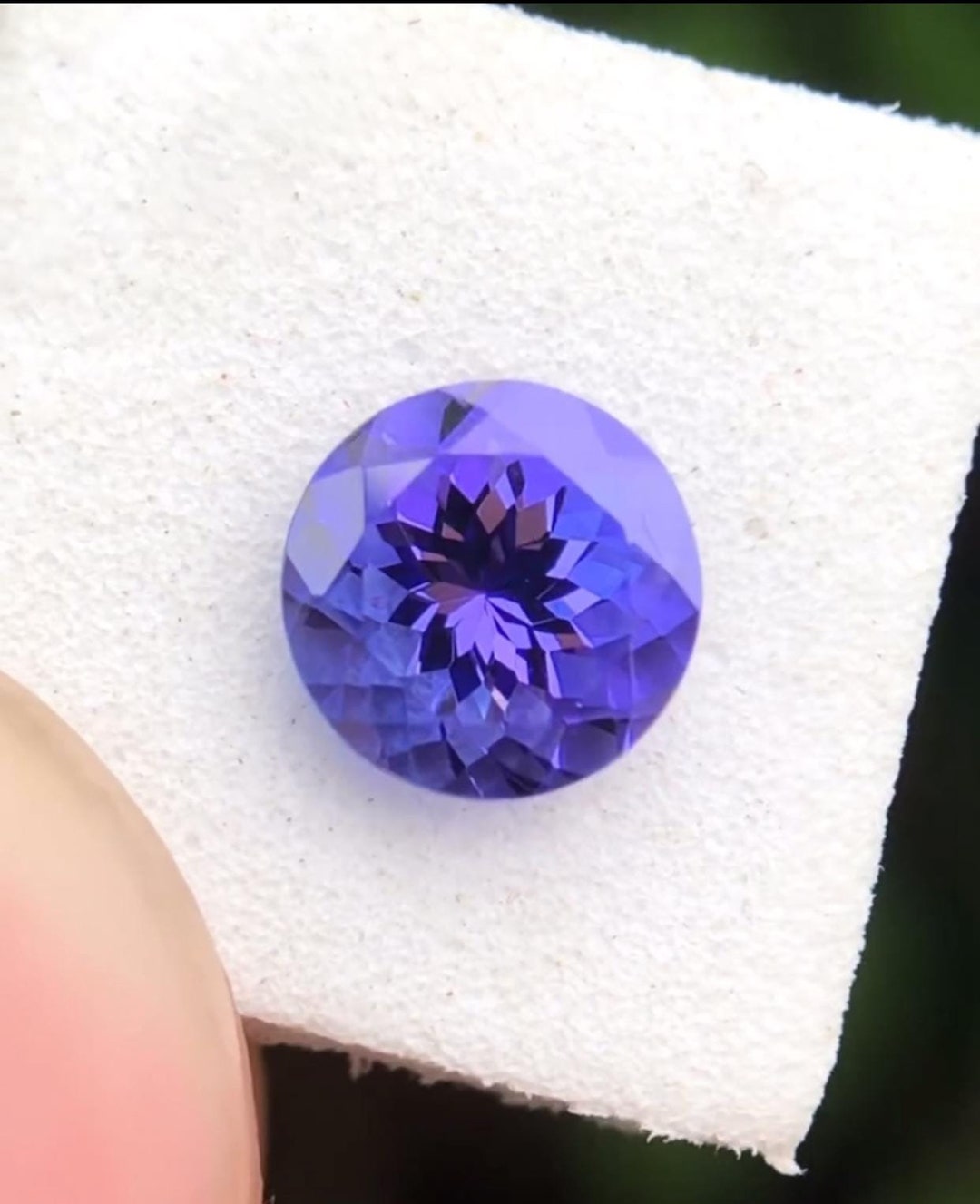 TANZANITE NATURALE FORMA Cuore Sfuso Gemma 5.00 KT Certificato Con - Foto 3