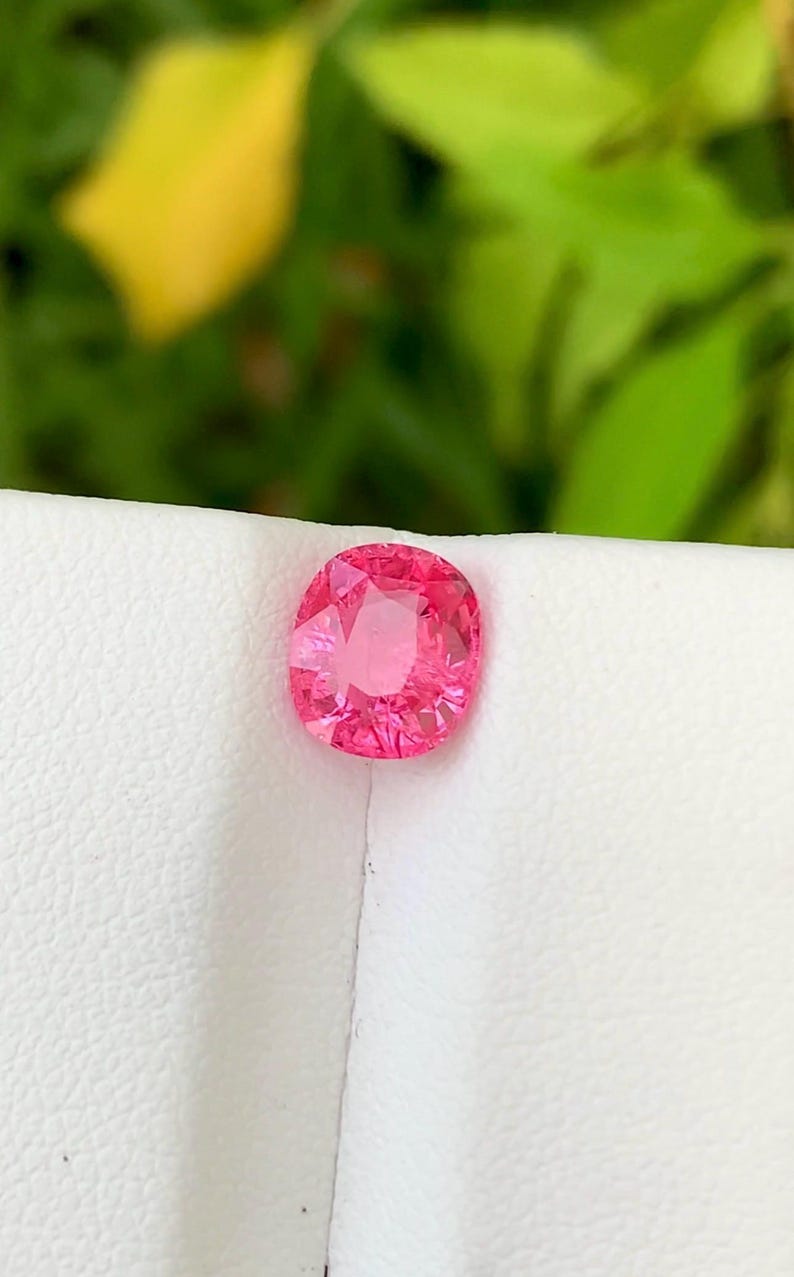 Certified Neon Pink Mahenge Spinel Gemstone: 2.09 CT Cushion Cut image 5