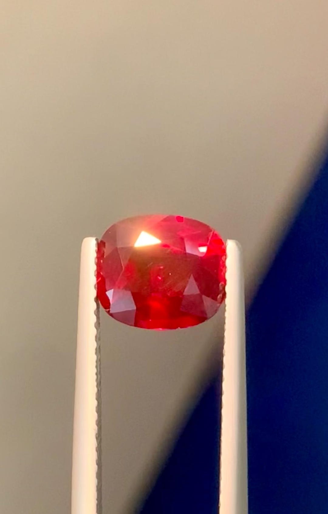 GRS Certified 3.06 Carat Unheated Mozambique Ruby: Vivid Red