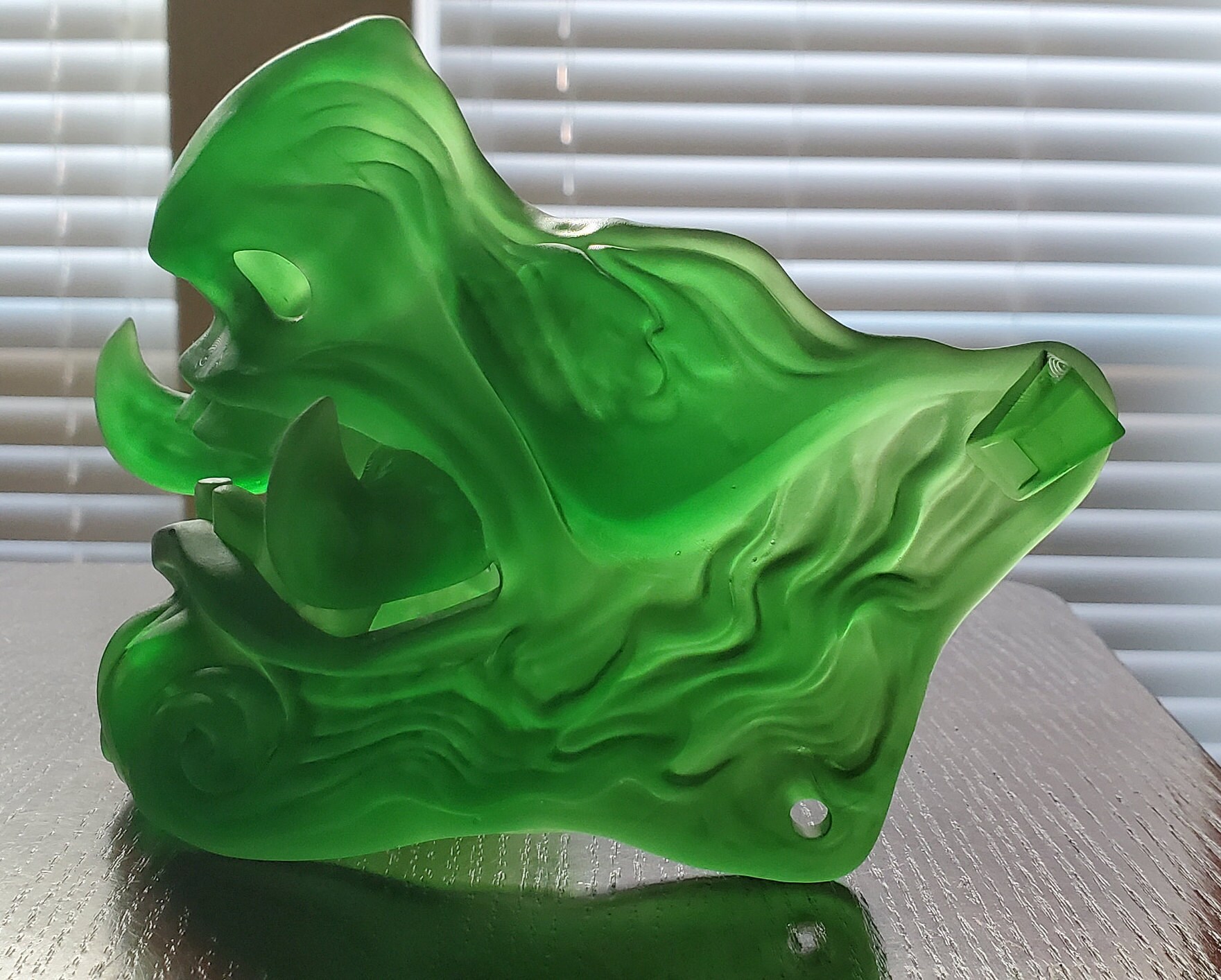 Decorative or Wearable Oni Mask 3d Printed Resin Etsy