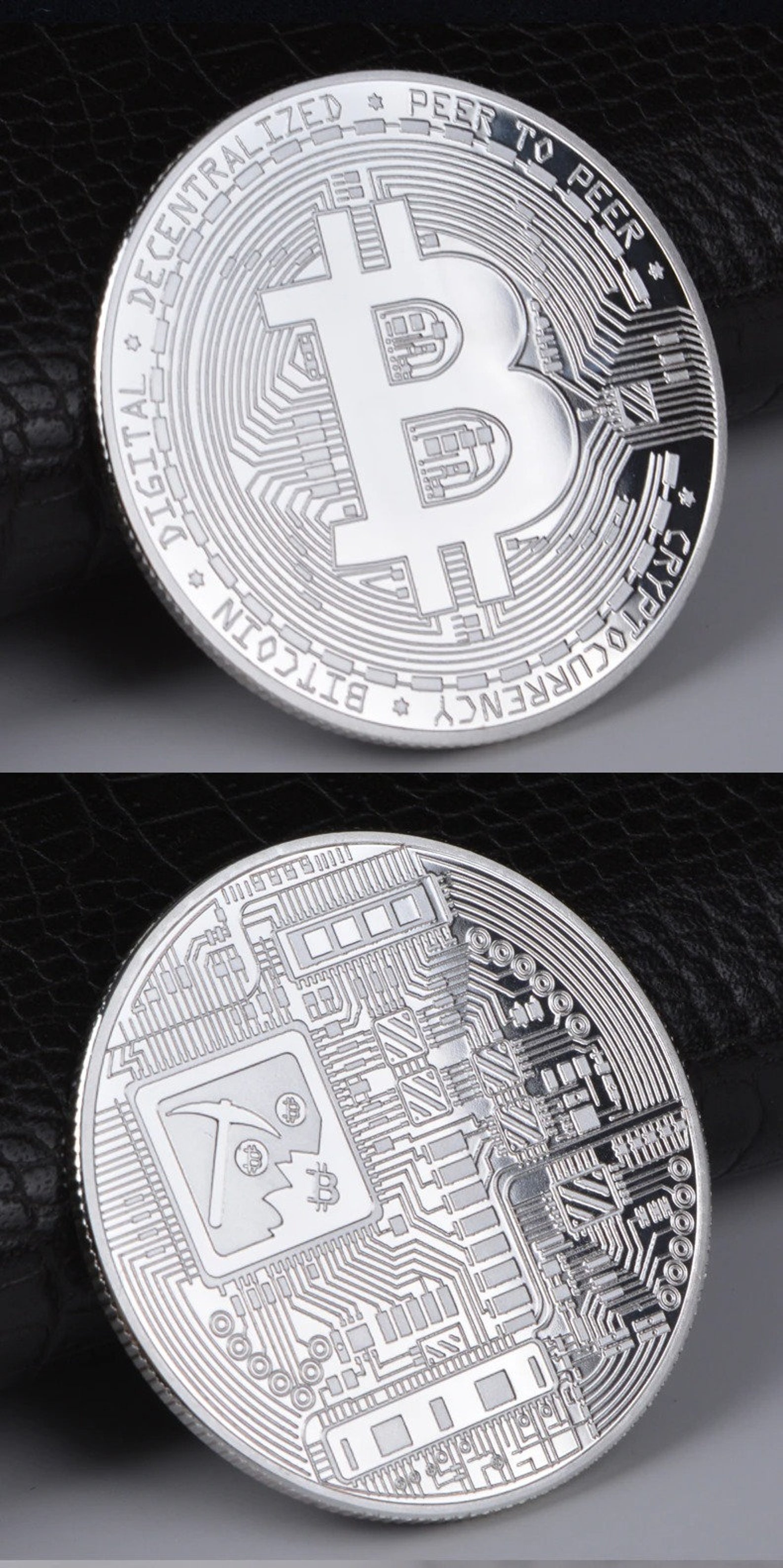 Cadeau Crypto Monnaie Physique Pièce Bitcoin Plaquée Or Shinekoo - Cadeau  Collection 40mm, étui Inclus Bitcoin Plaqué Or