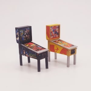 1980s PInball Machine 2pk Elvira/Skateball HO 1/87 Kit