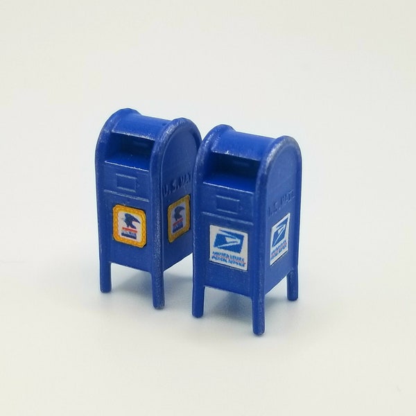 2pk USPS Mailbox HO Scale 1/87 Kit