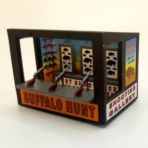 Carnival Shooting Gallery "Buffalo Hunt" HO Scale 1/87 Kit