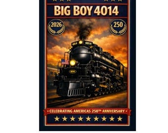 Commemorative Metal Sign "Big Boy 4014"  12x8