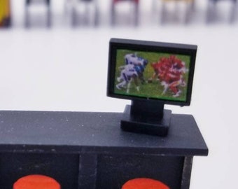 Flatscreen TV Monitor 4pk HO scale 1/87 Kit