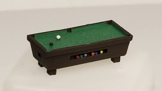 Table de billard Poche d'angle 8 boules Kit HO échelle 1/87 