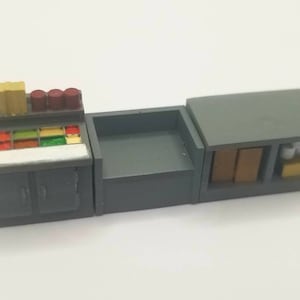 Diner Kitchen Counter Kit HO Scale 1/87