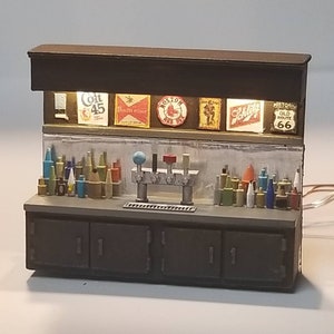 Beer Tap Bar Kit HO Scale 1/87