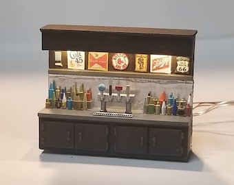 Beer Tap Bar Kit HO Scale 1/87