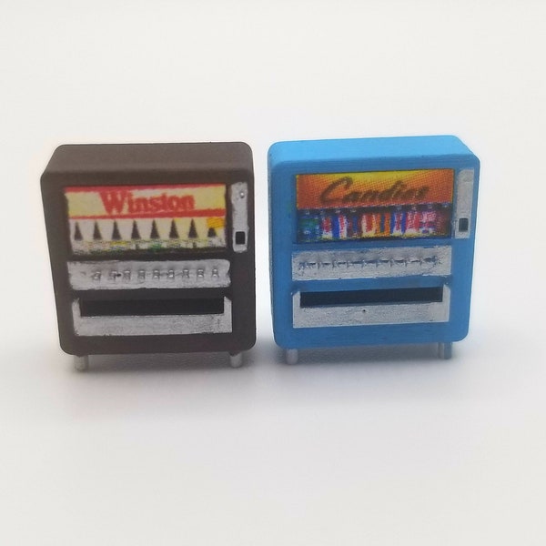 2pk Vintage Vending Machine Kit HO Scale 1/87