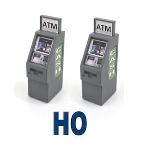 ATM Machine Kit 2pk HO Scale 1/87