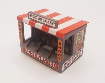 Kit "Most Wanted" da Carnival Shooting Gallery em escala HO 1/87