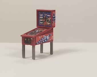 Kit de máquina de pinball "O Homem de Seis Milhões de Dólares" em escala HO 1/87