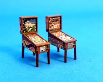 S 1/64 Scale 2pk Pinball Machine Kit: 1950's Set