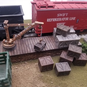 Holzkisten 8er Set HO Maßstab 1:87 Kit