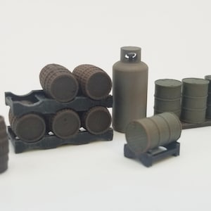 15pc Drum & Barrel Set  HO Scale 1/87 Kit
