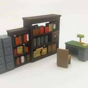 Zubehör Büro-Set Bausatz HO Maßstab 1/87