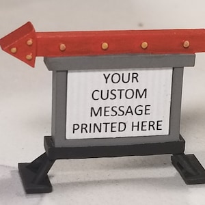 Customized Message Sign Kit HO Scale 1/87