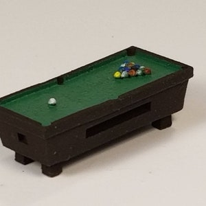 S Scale 1/64 Pool Table Kit &quot;Rack &#39;em up&quot;