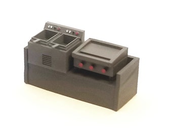 Grill & Fryer Combo Kit HO Scale 1/87