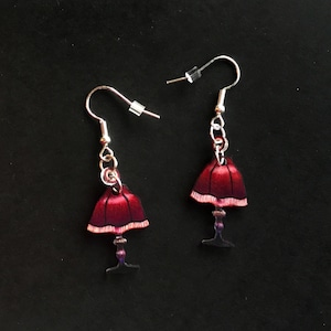 Handmade Vintage Lamp Shrinky Dink Earrings!
