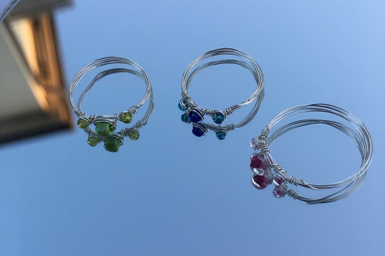 Ring mit drei Perlen