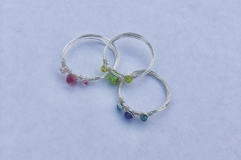 Ring mit drei Perlen