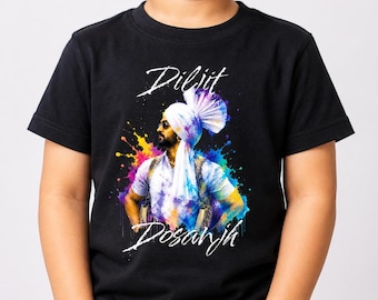 Diljit Inspired Toddler Tee, Punjabi Toddler Clothing, Cute Desi Graphic Shirt, Punjabi Concert Outfit for Toddlers