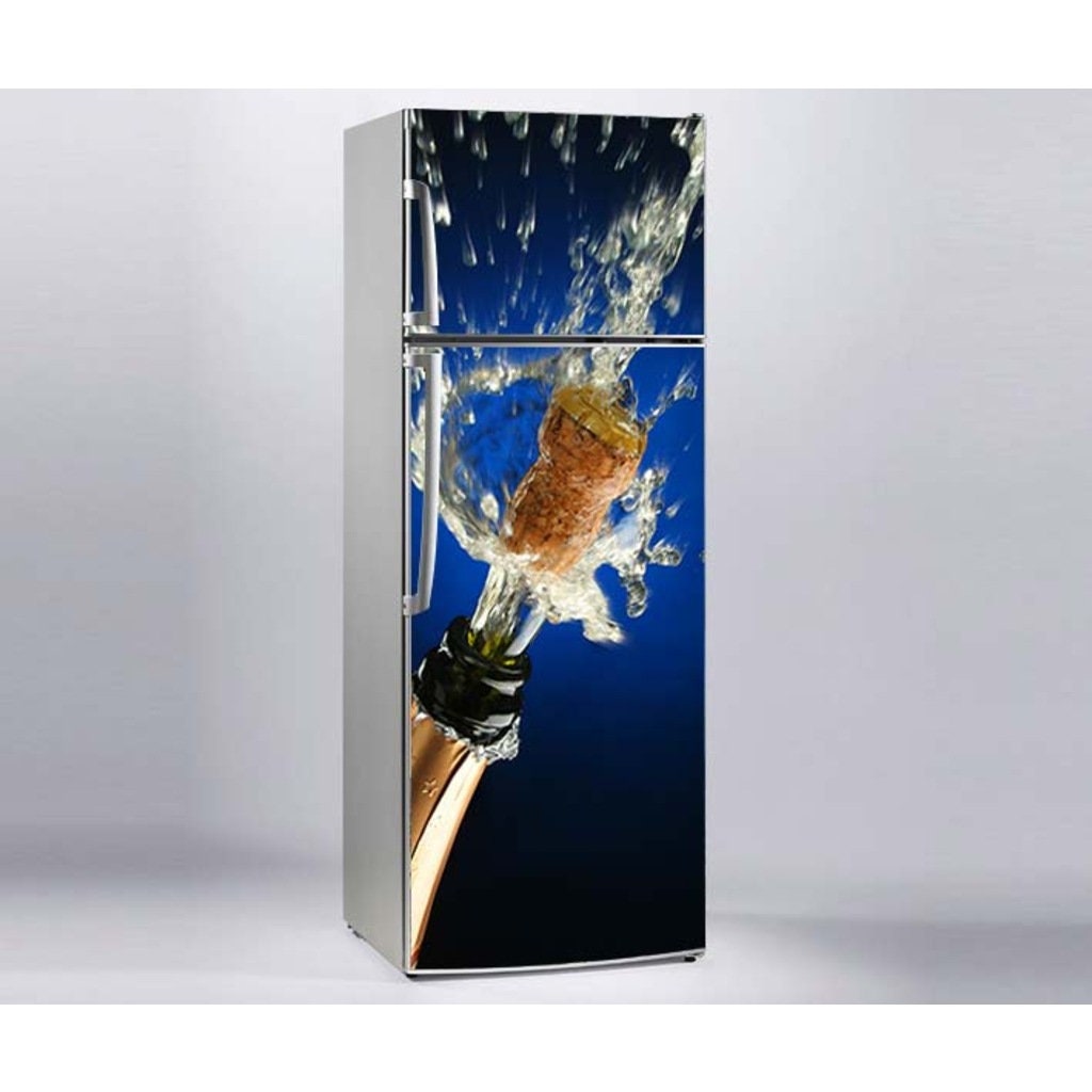 Fridge cover sticker Refrigerator decal Fridge skin Woman Etsy