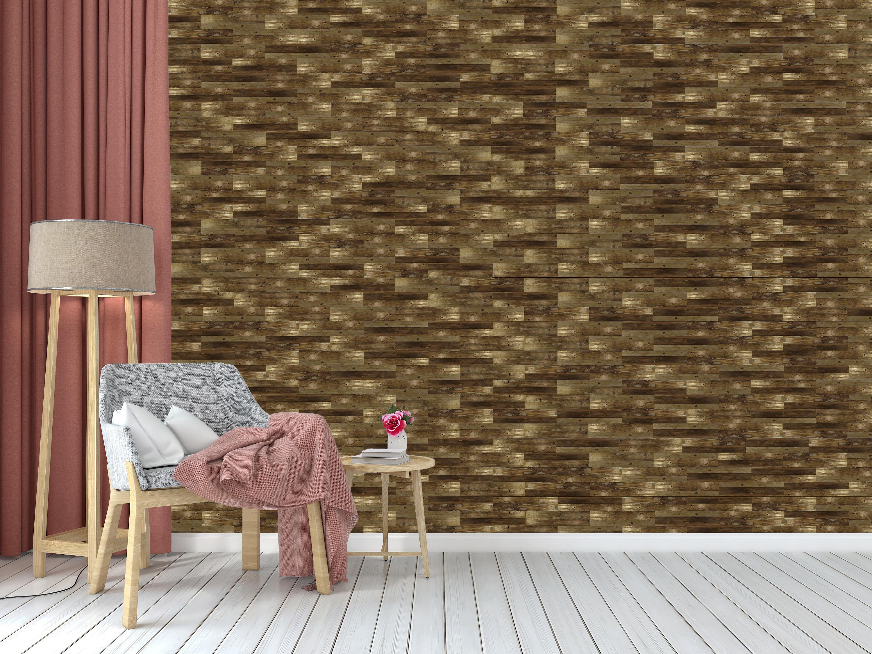 Wandverkleidung aus Holz Wandplatte Kiefernwandbedeckung | Etsy