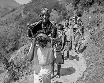 Katmandu, Nepal Black and White Photo Print | Travel Photography | Travel Wall Print | Vintage Photo | Nepal Art